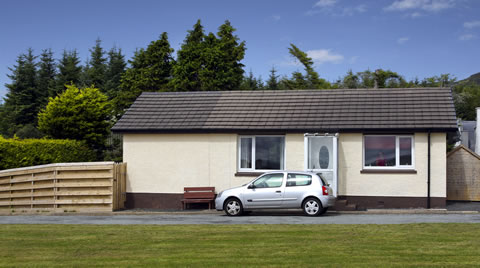 5 chalets (bungalow style accommodation) to let outside PORTREE on The Isle of Skye